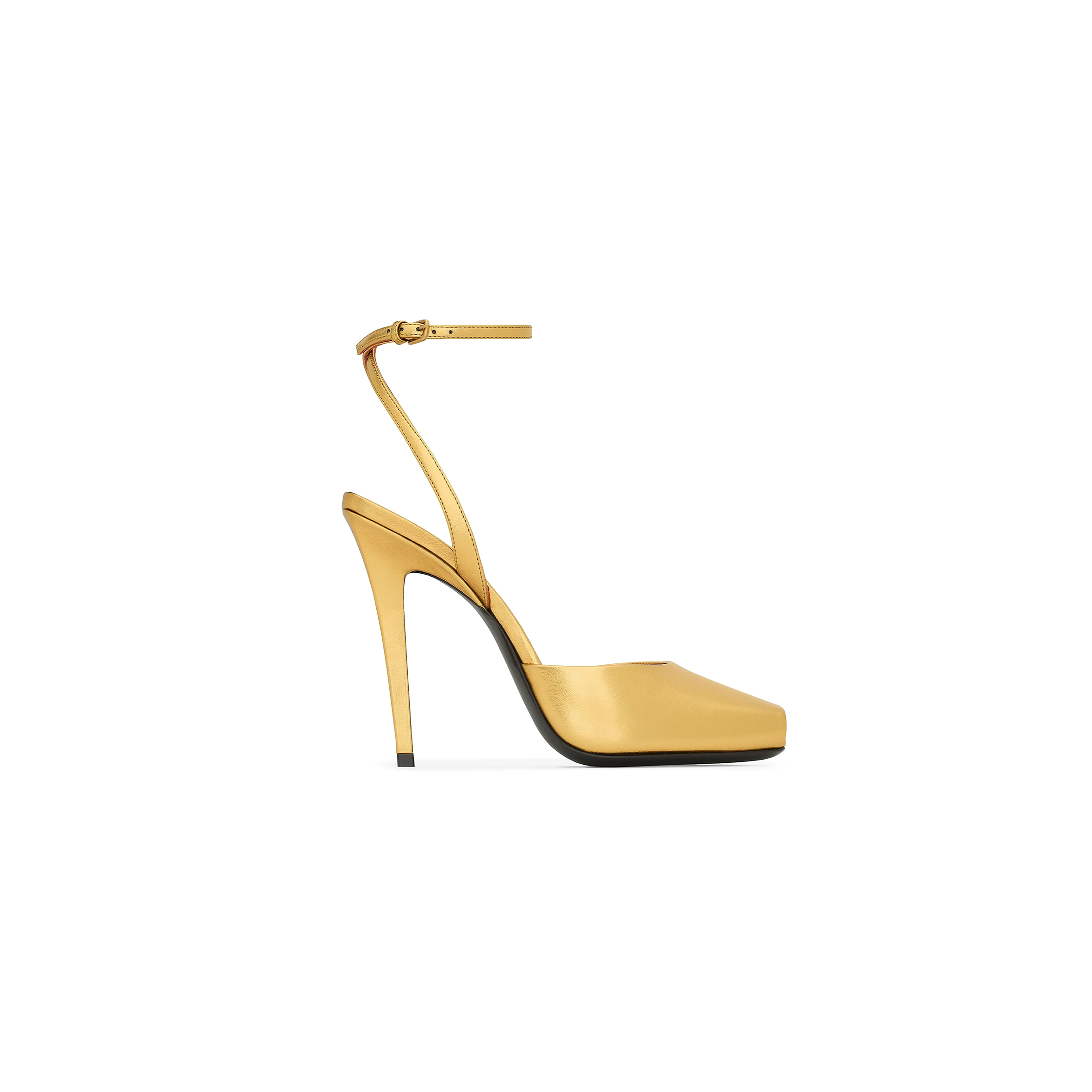 Y51 la scandale sandals in metallic leather